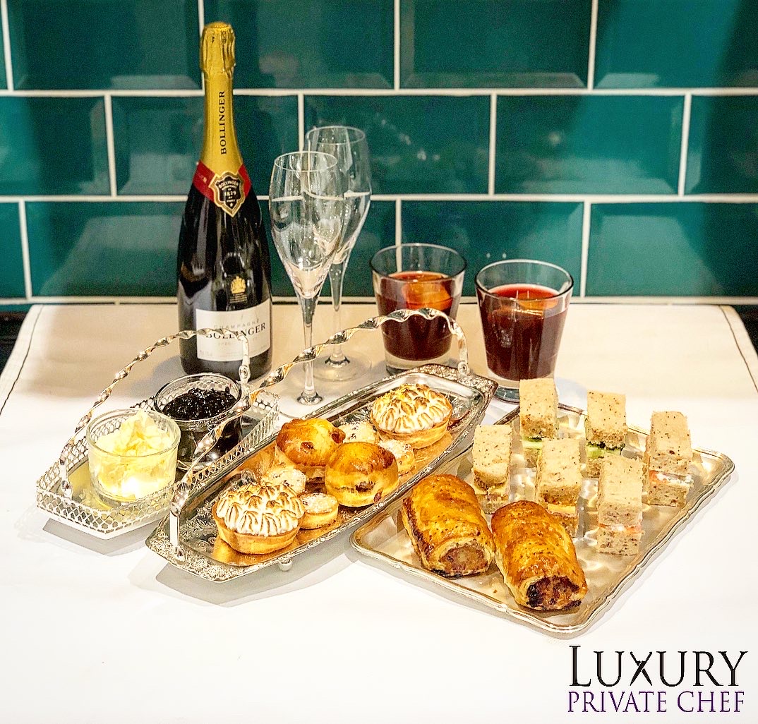 Delicious Finger Food Buffet Accompanied By Canapes