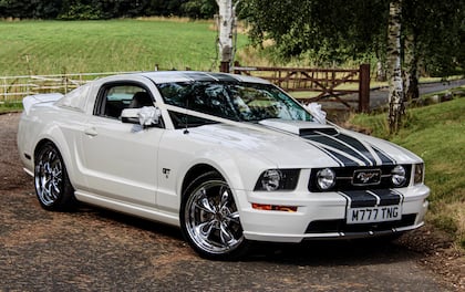 Luxury White Mustang GT