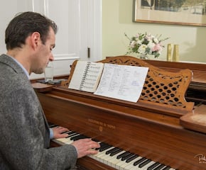 Jonathan Playing Piano to Provide Ambience for Your Guests