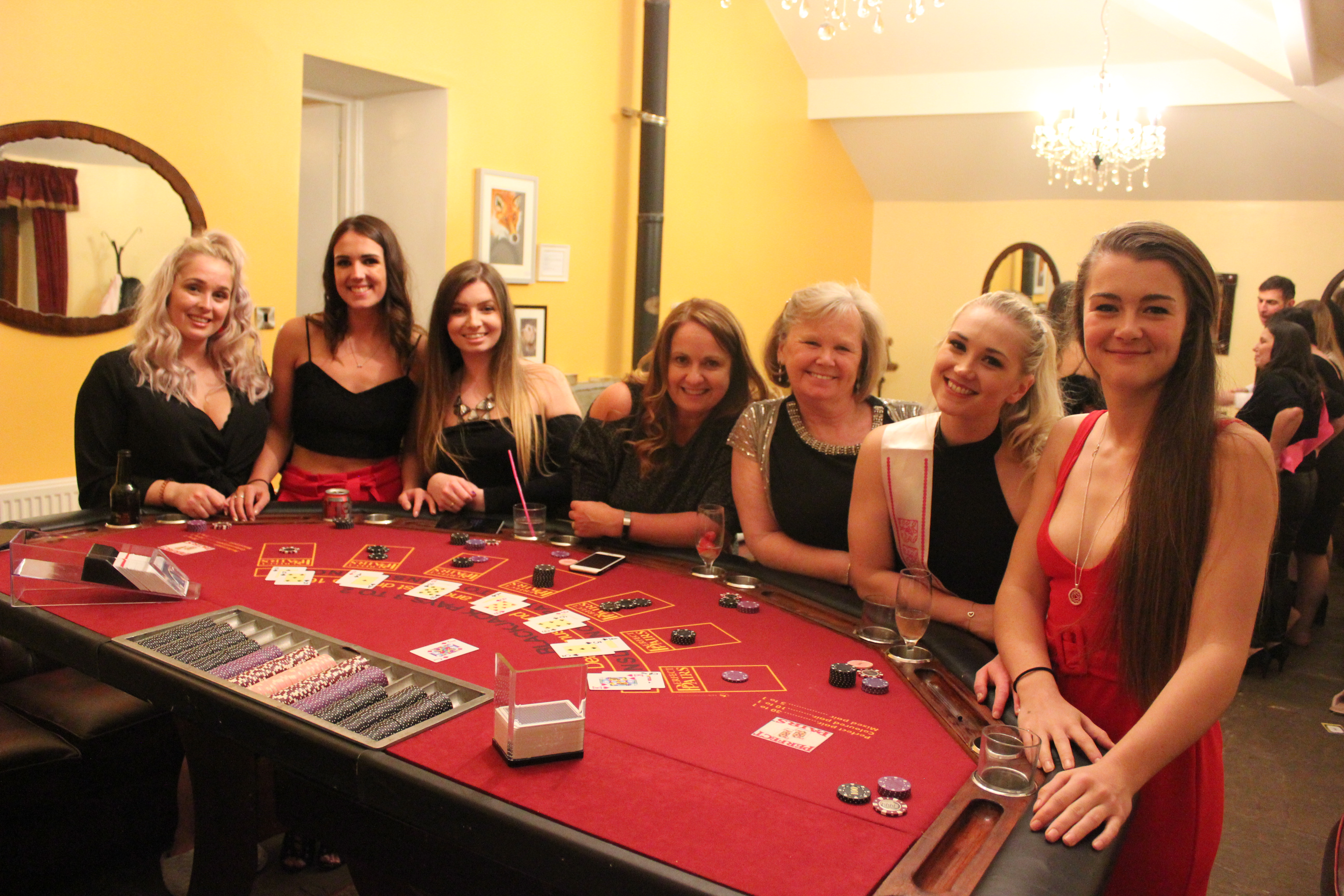 Full-Size Black Jack & Roulette Tables with Professional Croupiers