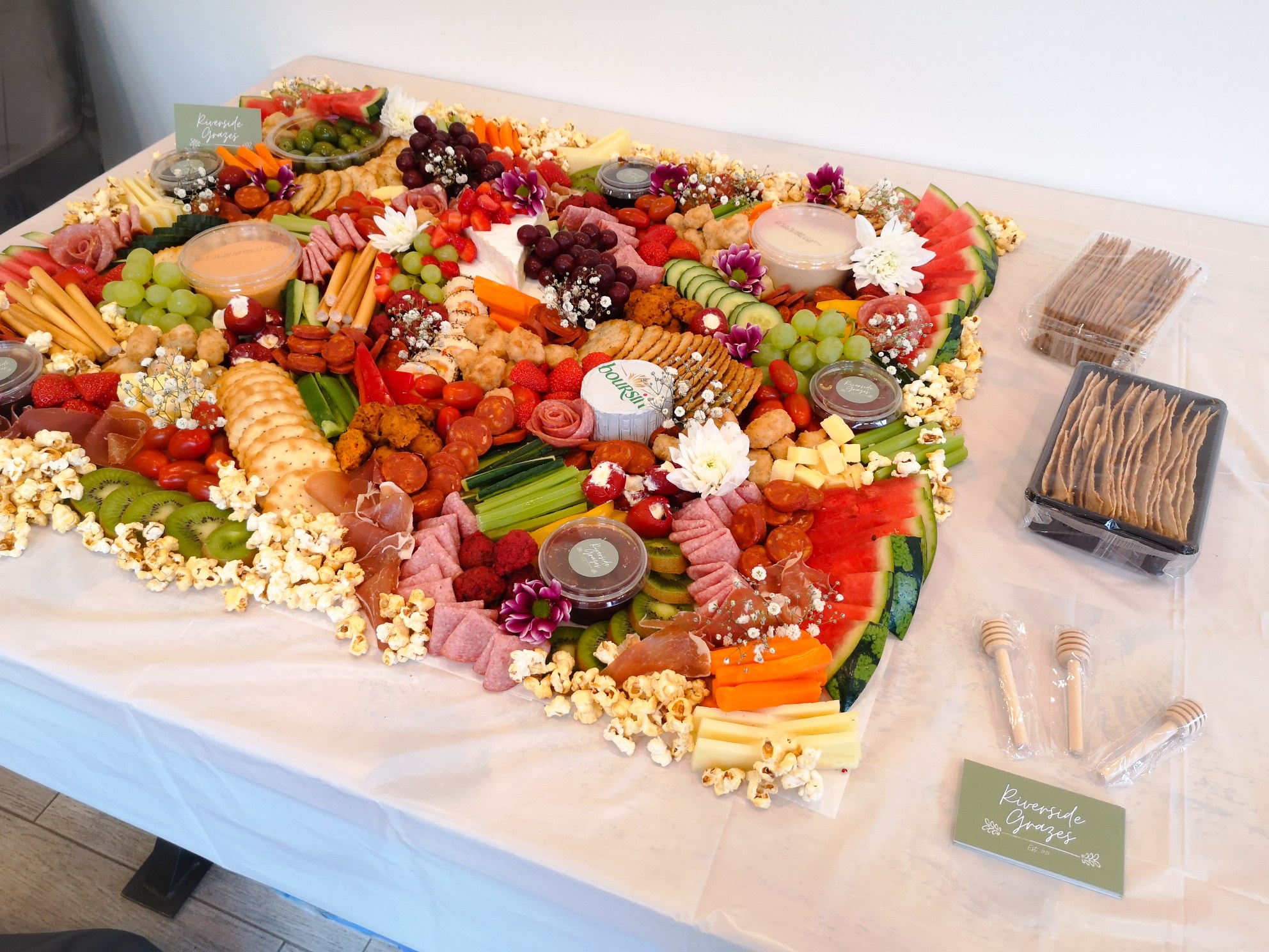 Grazing Table with Cured Meats & Cheese