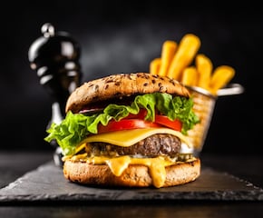 Range of Gourmet Burgers with Tasty Toppings