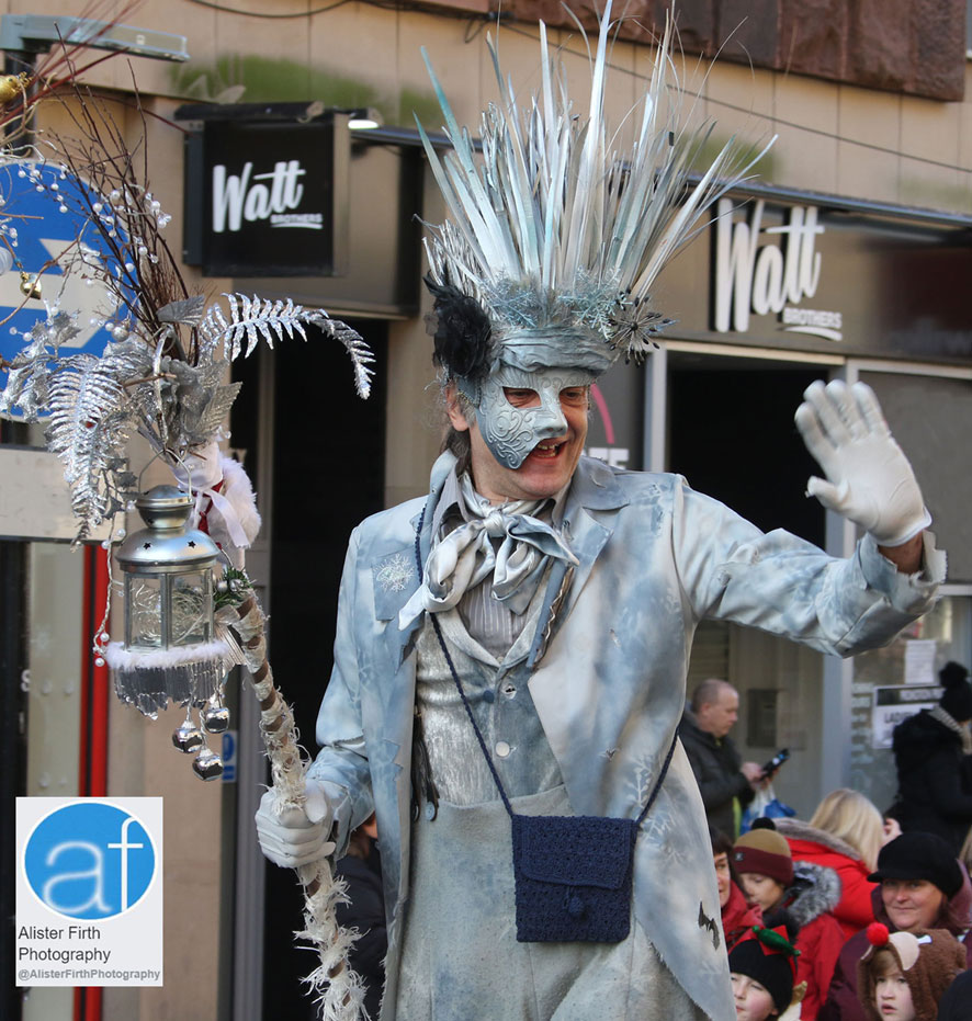 Jack Frost & Ice Queen Christmas Lights Stilt Walkers