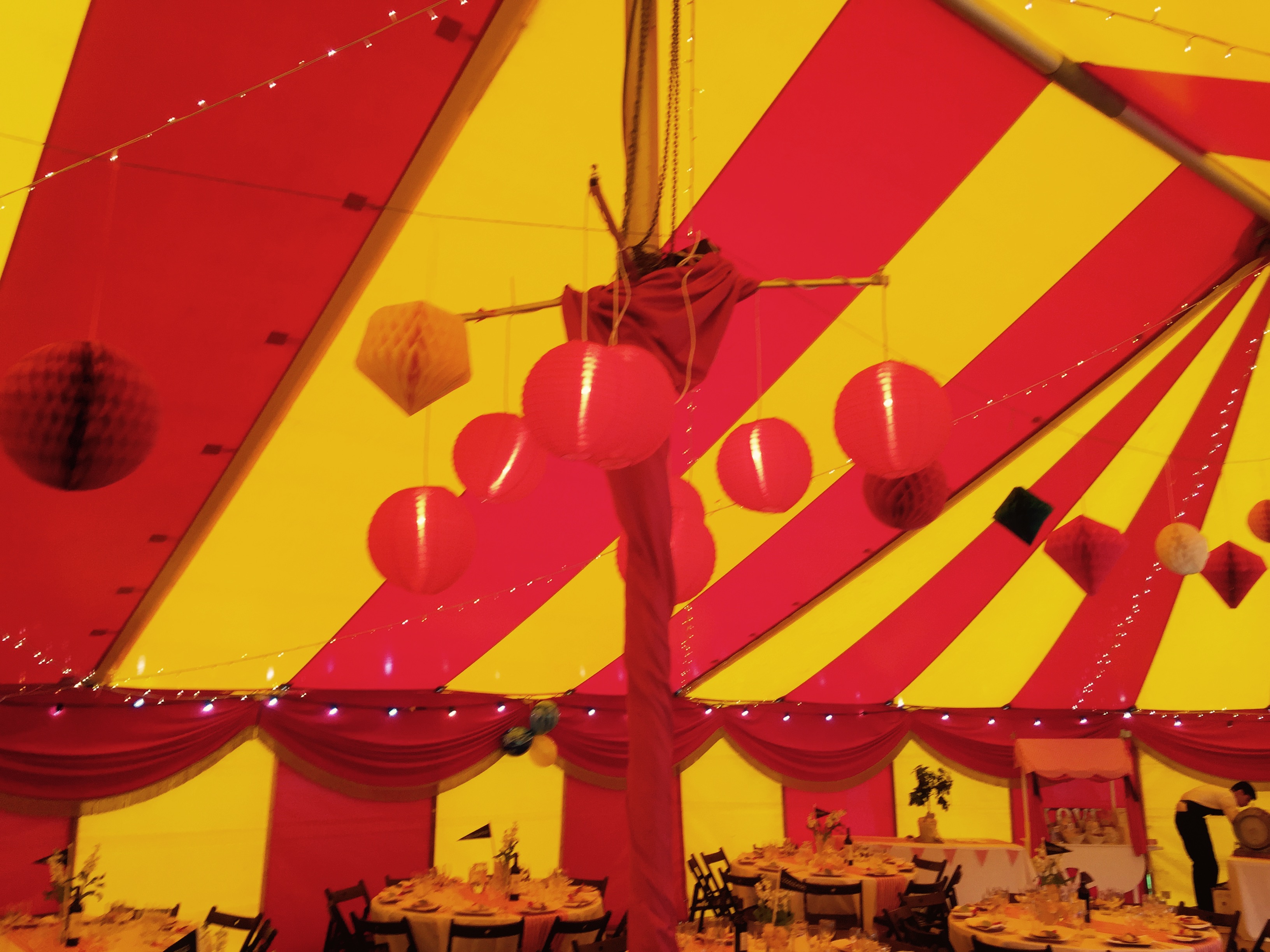 Red & Yellow Marquee for 150-200 Guests
