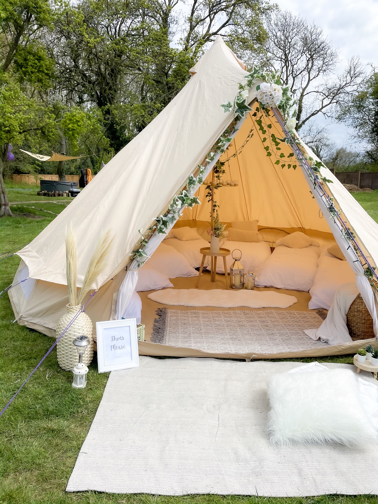 Luxury Bell Tent Hire Sleepover Glamping