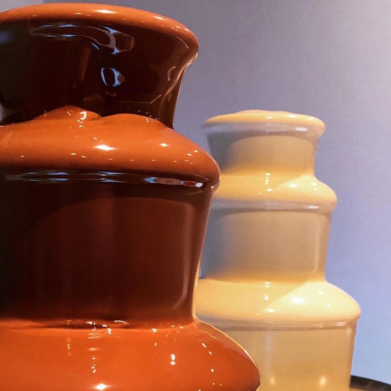 Twin Chocolate Fountain with Dipping Foods