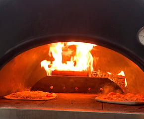 Freshly Cooked Wood Fired Pizza