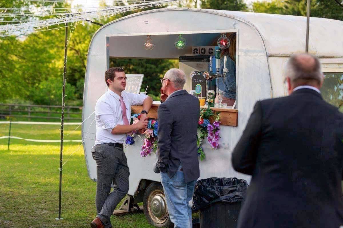 Bottomless Prosecco from 1969 Vintage Caravan Bar