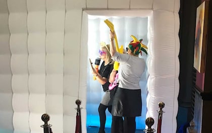 Glowing LED Enclosed Photo Booth