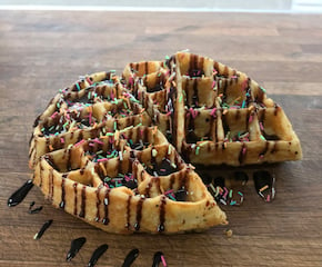 Deliciously Sweet Round Waffles