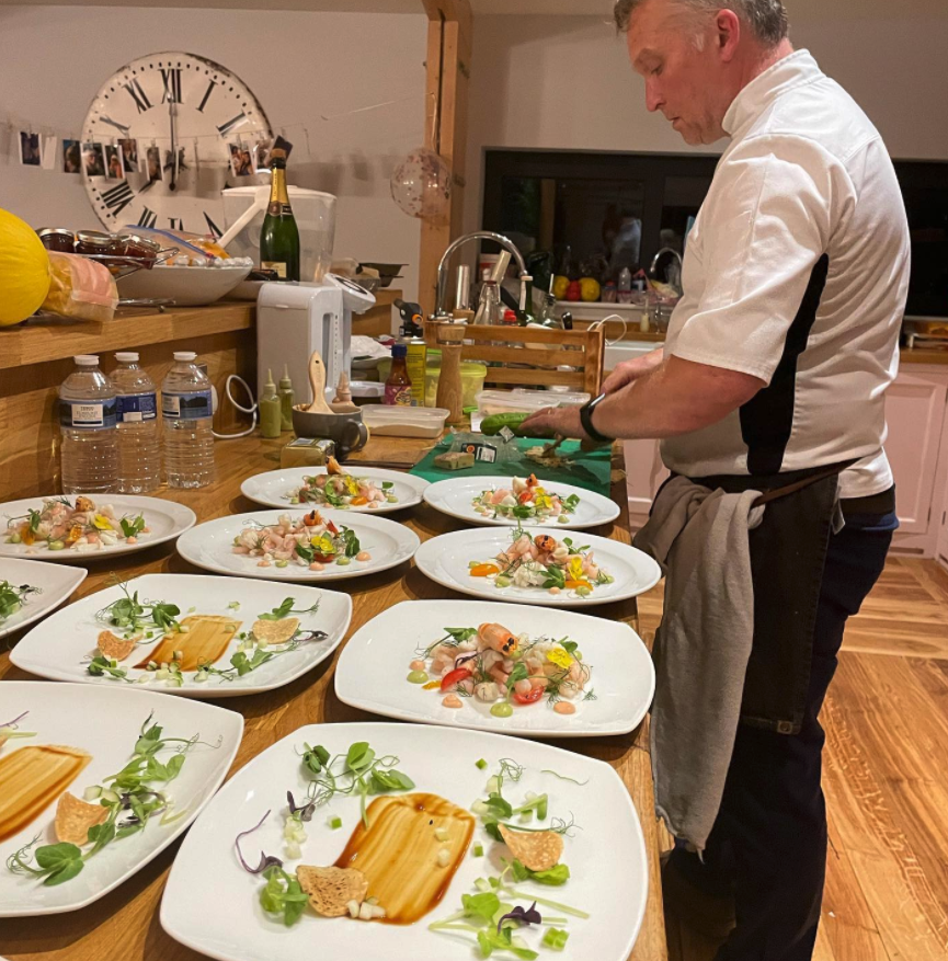 French & British Fusion Meal with Sirloin Steak