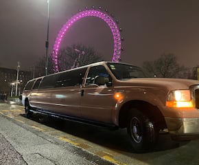 Stylish & Unique 14 Passenger Pink Hummer-Style Limousine